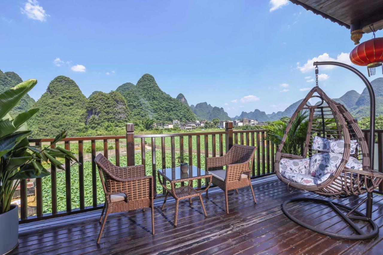 Yangshuo Tea Cozy--One Way Free Pick Up From Airport Or Ts 4 Nights Konuk evi Dış mekan fotoğraf