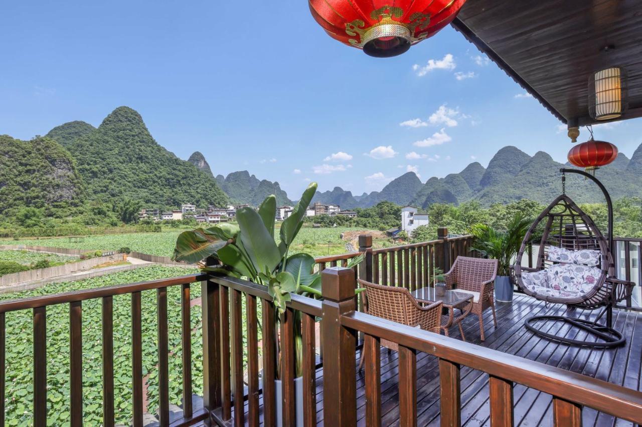 Yangshuo Tea Cozy--One Way Free Pick Up From Airport Or Ts 4 Nights Konuk evi Dış mekan fotoğraf
